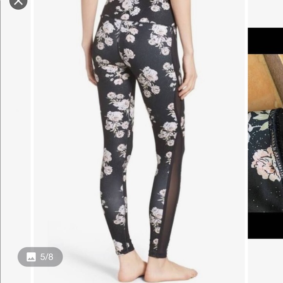 Free People Movement Liza floral mesh leggings - Picture 4 of 8
